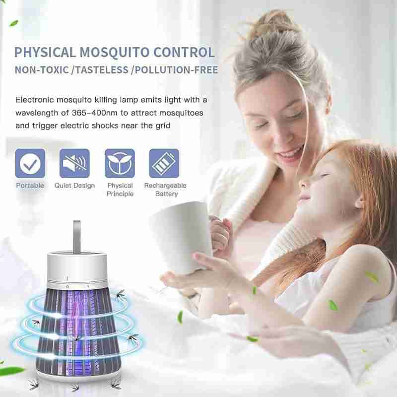 Electric Led Mosquito Killer Lamp For Home Best Fly Catcher Mosquito Repellents Machine Mosquito Machine Electric Mosquito Killer Machine For Home Mosquito Trap For Home (White)