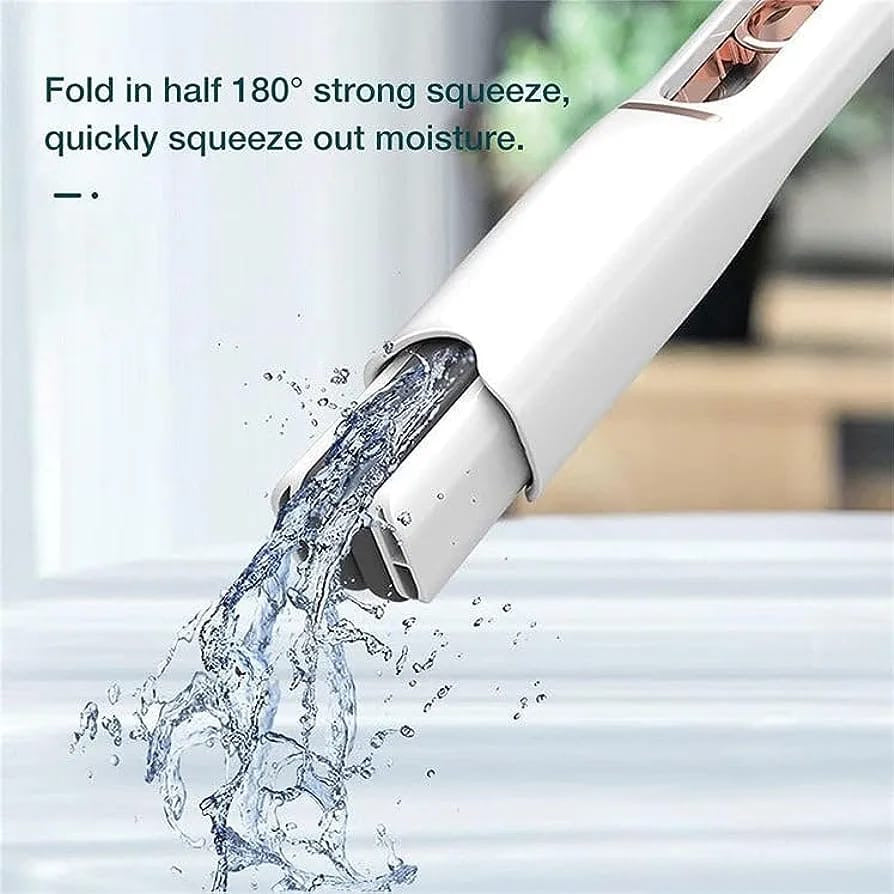 Freshome Portable Self-Squeeze Short Mop, Mini Hand Wash-Free Strong Absorbent Mop Cleaning Sponge for Bathroom Kitchens Table