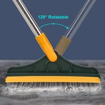 Floor Scrub Brush with Squeegee