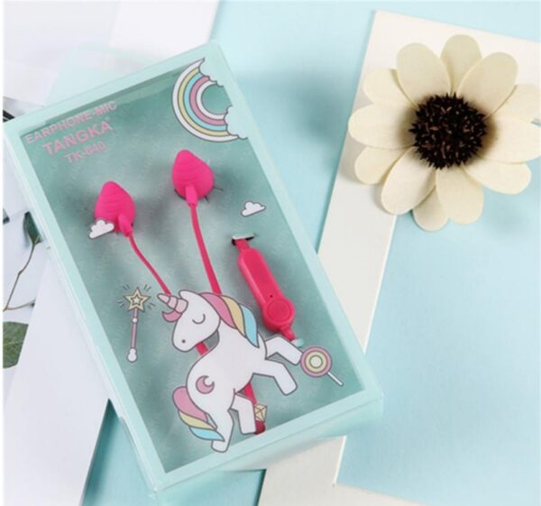 Unicorn Wired In Ear Earphone without Mic (Random Colour)