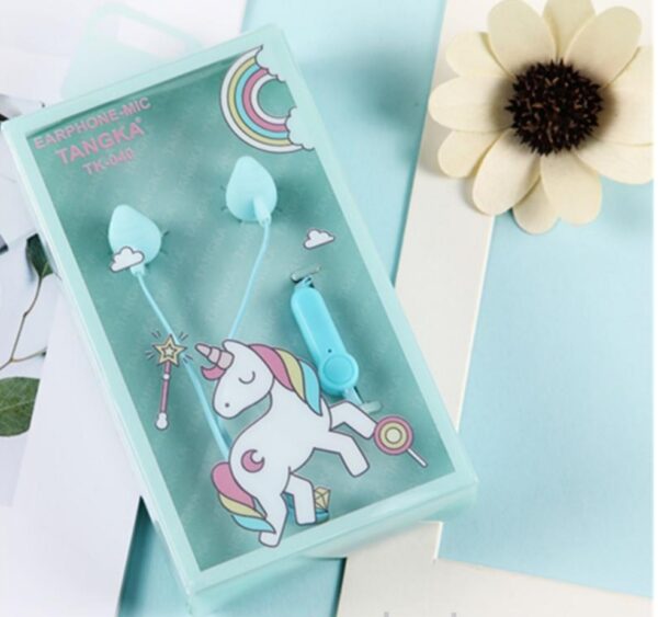 Unicorn Wired In Ear Earphone without Mic (Random Colour)