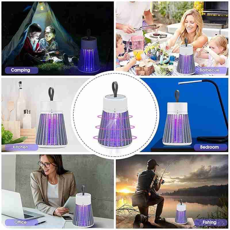 Electric Led Mosquito Killer Lamp For Home Best Fly Catcher Mosquito Repellents Machine Mosquito Machine Electric Mosquito Killer Machine For Home Mosquito Trap For Home (White)